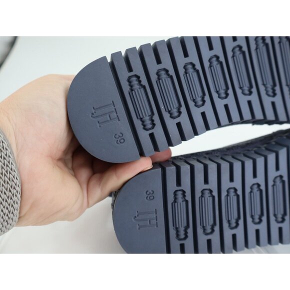 Ilse Jacobsen Tulip Flat Womens Size 39 9 Slip On Blue Perforated Fabric - Picture 8 of 11